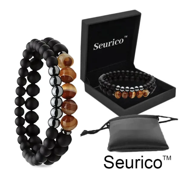 Seurico™ Natural Agate Anion Noble Bracelet